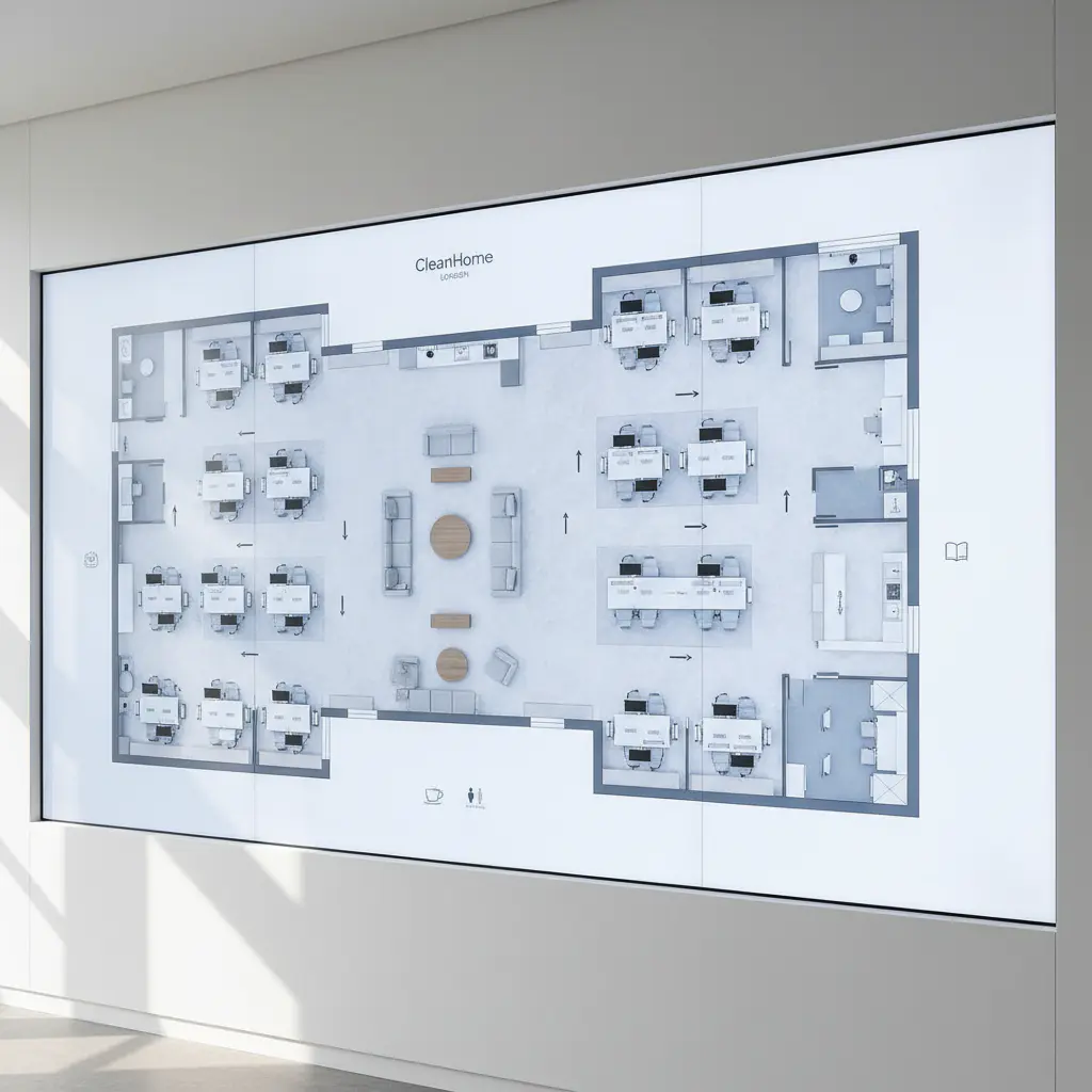 Map of CleanHome London office